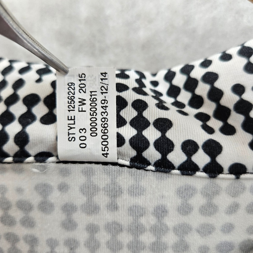 Under Armour Womens Large Long Sleeve Half Zip Pullover Athletic Top Black White - Picture 5 of 12